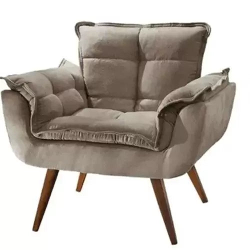 Kit de 2 fauteuils décoratifs Opala avec pieds en forme de bâton